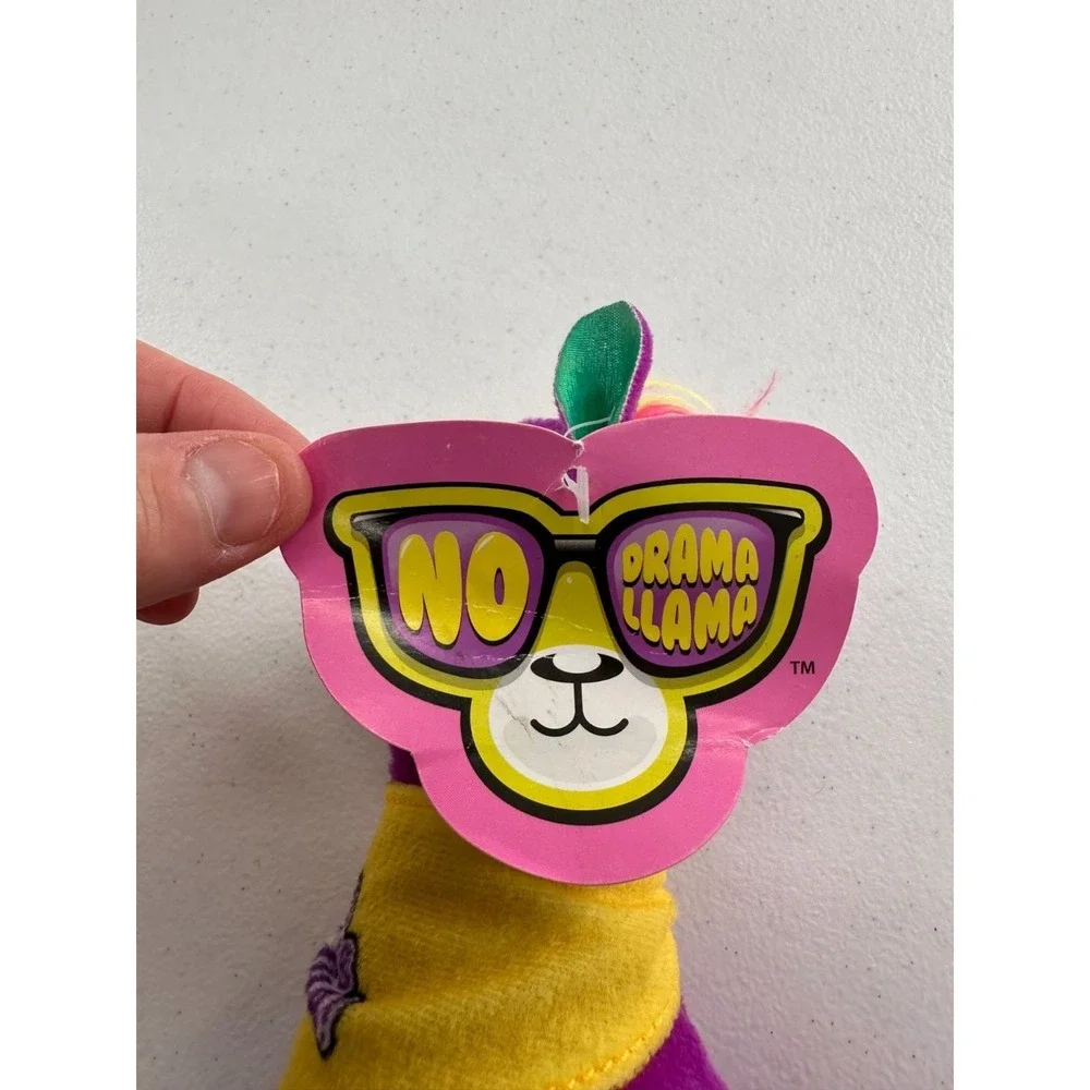 No Drama Llama Plush Toy Purple Green Star Glasses 8